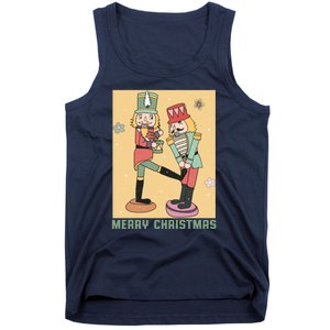 Funny Merry Christmas Nut Cracker Getting Nut Cracked Tank Top