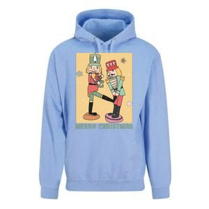 Funny Merry Christmas Nut Cracker Getting Nut Cracked Unisex Surf Hoodie