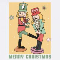 Funny Merry Christmas Nut Cracker Getting Nut Cracked Garment-Dyed Sweatshirt