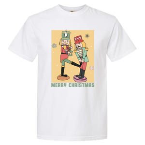 Funny Merry Christmas Nut Cracker Getting Nut Cracked Garment-Dyed Heavyweight T-Shirt