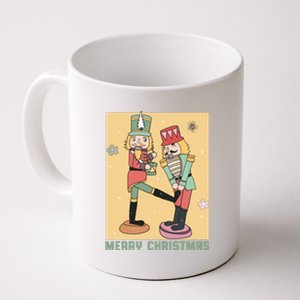 Funny Merry Christmas Nut Cracker Getting Nut Cracked Coffee Mug