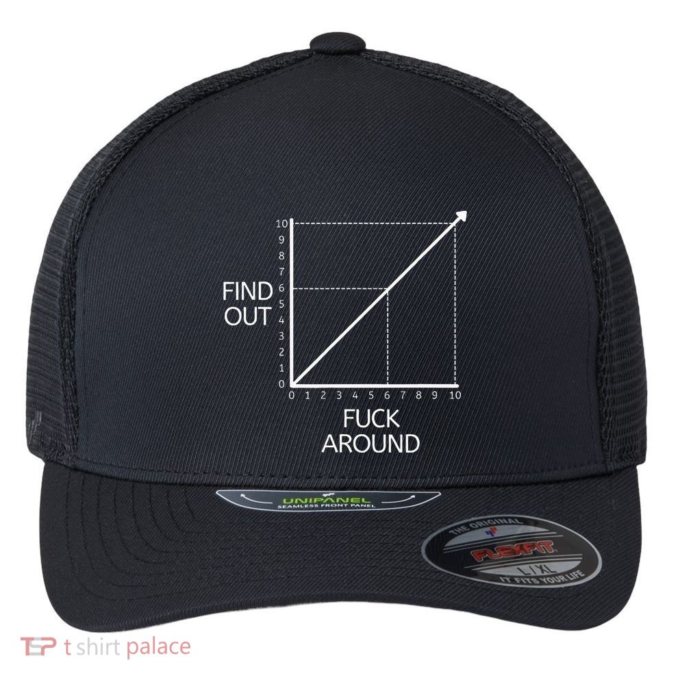 Funny Math Chart Joke Don't Mess Discover! Flexfit Unipanel Trucker Cap