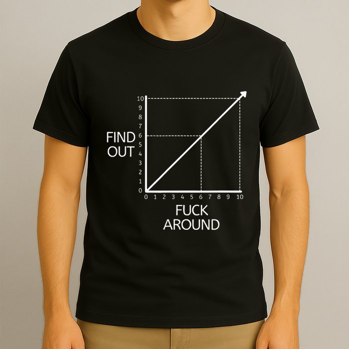 Funny Math Chart Joke Don't Mess Discover! T-Shirt