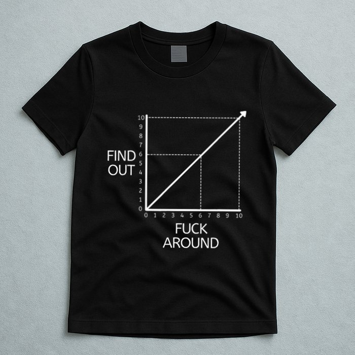 Funny Math Chart Joke Don't Mess Discover! T-Shirt