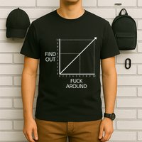 Funny Math Chart Joke Don't Mess Discover! T-Shirt