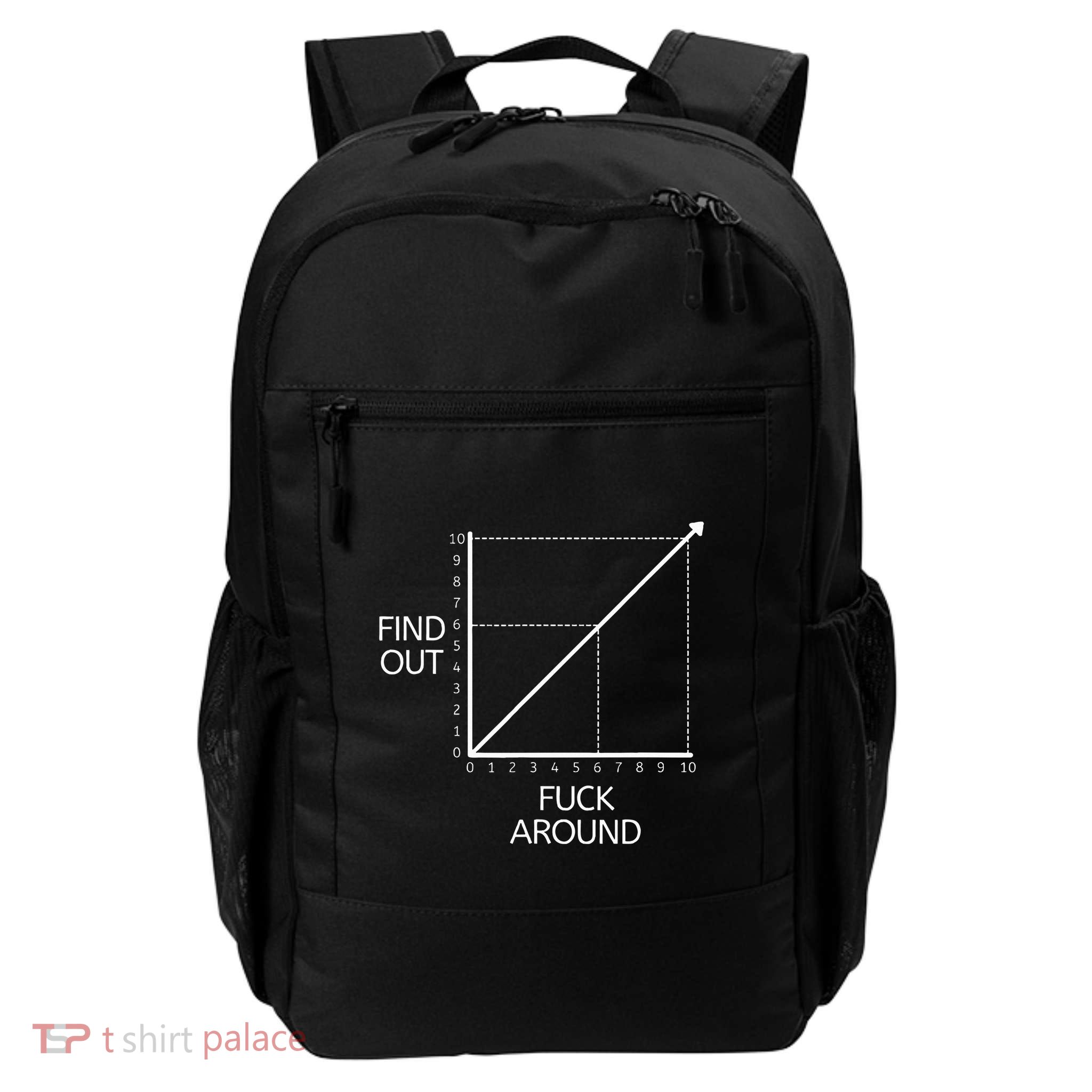 Funny Math Chart Joke Don't Mess Discover! Backpack
