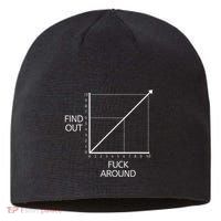 Funny Math Chart Joke Don't Mess Discover! Sustainable Beanie
