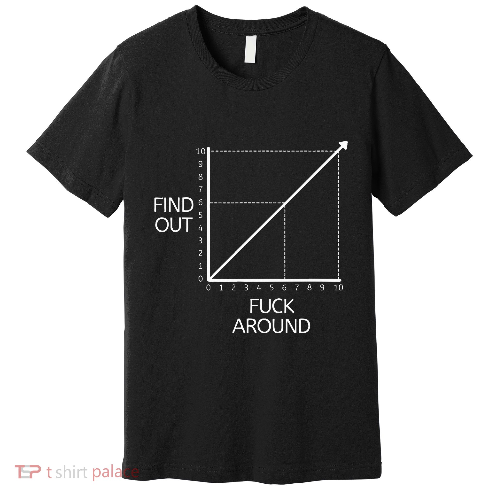 Funny Math Chart Joke Don't Mess Discover! Premium T-Shirt