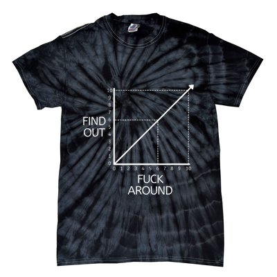 Funny Math Chart Joke Don't Mess Discover! Tie-Dye T-Shirt