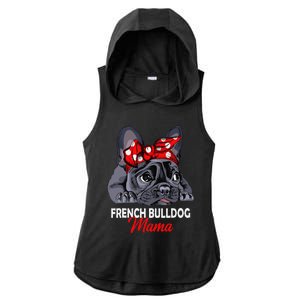 Frenchie Mama Cute French Bulldog Dog Mom Funny Womens Gift Ladies PosiCharge Tri-Blend Wicking Draft Hoodie Tank