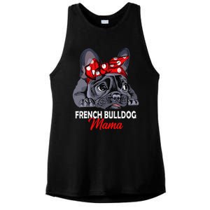 Frenchie Mama Cute French Bulldog Dog Mom Funny Womens Gift Ladies PosiCharge Tri-Blend Wicking Tank