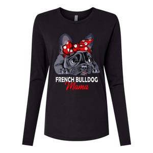 Frenchie Mama Cute French Bulldog Dog Mom Funny Womens Gift Womens Cotton Relaxed Long Sleeve T-Shirt