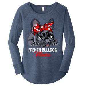 Frenchie Mama Cute French Bulldog Dog Mom Funny Womens Gift Women's Perfect Tri Tunic Long Sleeve Shirt