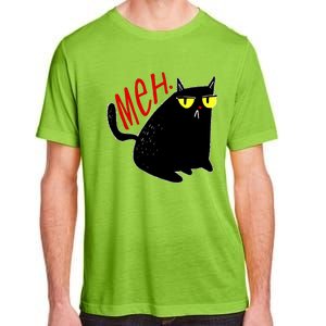 Funny Meh. Cat Meme For Cat Lovers Adult ChromaSoft Performance T-Shirt