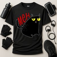 Funny Meh. Cat Meme For Cat Lovers Performance Shirt