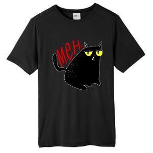 Funny Meh. Cat Meme For Cat Lovers Tall Fusion ChromaSoft Performance T-Shirt