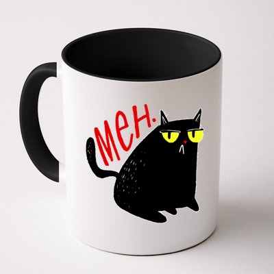 Funny Meh. Cat Meme For Cat Lovers Mug