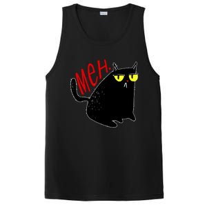 Funny Meh. Cat Meme For Cat Lovers PosiCharge Competitor Tank