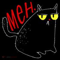 Funny Meh. Cat Meme For Cat Lovers Toddler Hoodie