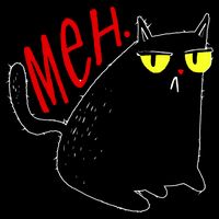 Funny Meh. Cat Meme For Cat Lovers Full Zip Hoodie