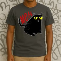 Funny Meh. Cat Meme For Cat Lovers T-Shirt