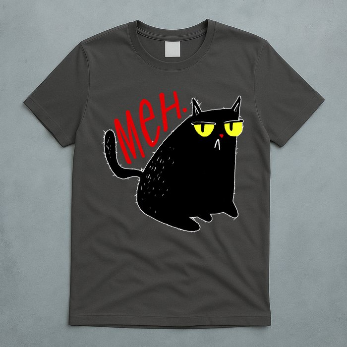 Funny Meh. Cat Meme For Cat Lovers T-Shirt