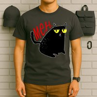 Funny Meh. Cat Meme For Cat Lovers T-Shirt