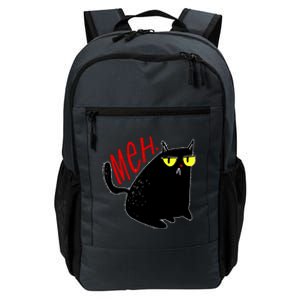 Funny Meh. Cat Meme For Cat Lovers Daily Commute Backpack