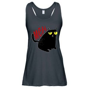 Funny Meh. Cat Meme For Cat Lovers Ladies Essential Flowy Tank