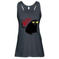 Funny Meh. Cat Meme For Cat Lovers Ladies Essential Flowy Tank