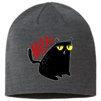 Funny Meh. Cat Meme For Cat Lovers Sustainable Beanie