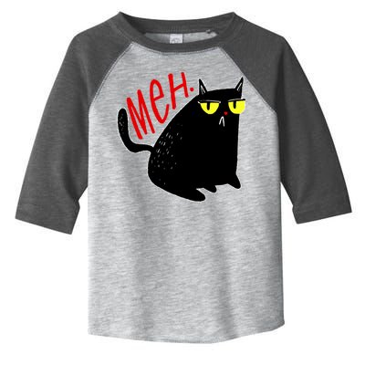 Funny Meh. Cat Meme For Cat Lovers Toddler Fine Jersey T-Shirt