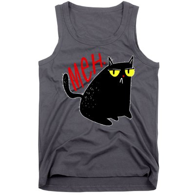 Funny Meh. Cat Meme For Cat Lovers Tank Top
