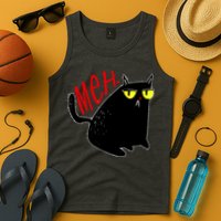 Funny Meh. Cat Meme For Cat Lovers Tank Top