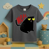 Funny Meh. Cat Meme For Cat Lovers Toddler T-Shirt