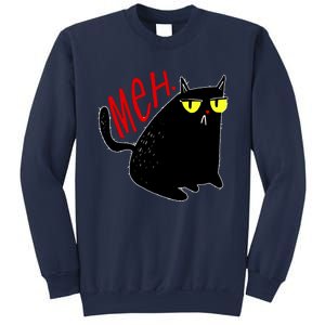 Funny Meh. Cat Meme For Cat Lovers Sweatshirt