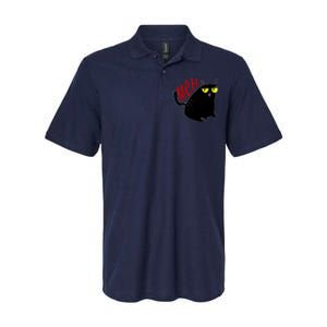 Funny Meh. Cat Meme For Cat Lovers Softstyle Adult Sport Polo