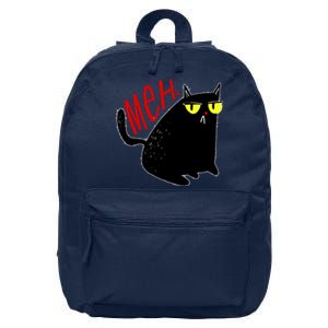 Funny Meh. Cat Meme For Cat Lovers 16 in Basic Backpack