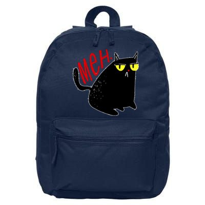 Funny Meh. Cat Meme For Cat Lovers 16 in Basic Backpack