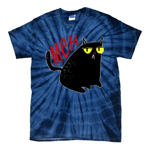 Funny Meh. Cat Meme For Cat Lovers Tie-Dye T-Shirt