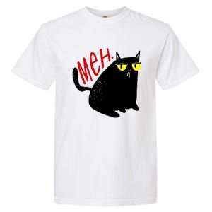 Funny Meh. Cat Meme For Cat Lovers Garment-Dyed Heavyweight T-Shirt