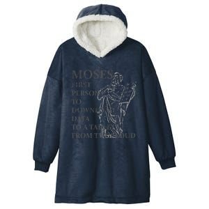 Funny Moses Christian Praise Commandments Humor Hooded Wearable Blanket