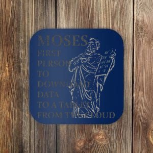 Funny Moses Christian Praise Commandments Humor Coaster