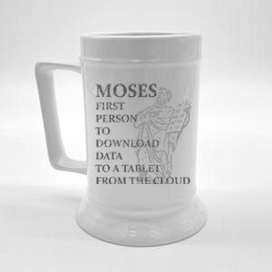 Funny Moses Christian Praise Commandments Humor Beer Stein