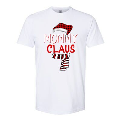 Funny Mom Christmas Santa Claus Red Plaid Funny Gift Mommy Claus Gift Softstyle® CVC T-Shirt