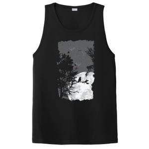 Full Moon Crow Gloomy Forest Costume Awesome Halloween Gift PosiCharge Competitor Tank