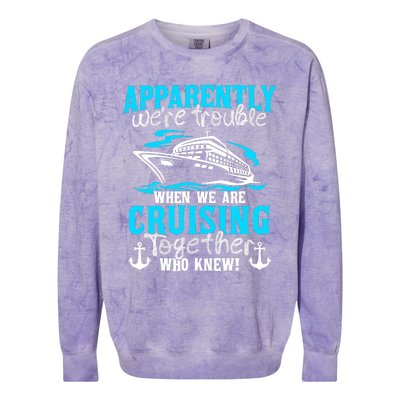 Family Matching Cruise Vacation Cruising Cruise Family Colorblast Crewneck Sweatshirt