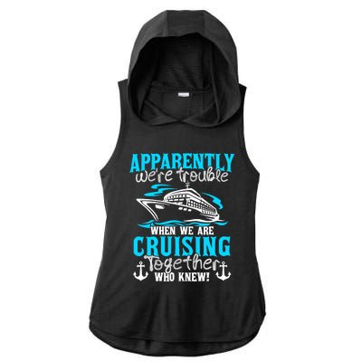 Family Matching Cruise Vacation Cruising Cruise Family Ladies PosiCharge Tri-Blend Wicking Draft Hoodie Tank