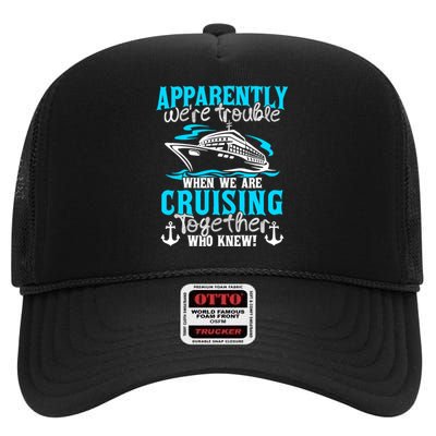 Family Matching Cruise Vacation Cruising Cruise Family High Crown Mesh Back Trucker Hat