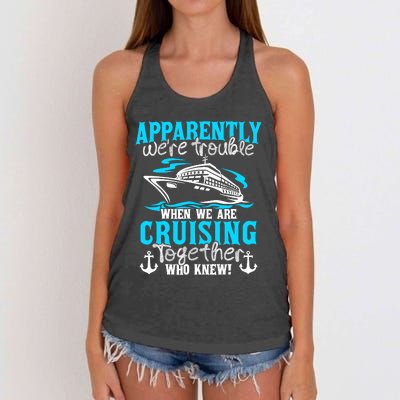 Family Matching Cruise Vacation Cruising Cruise Family Women's Knotted Racerback Tank